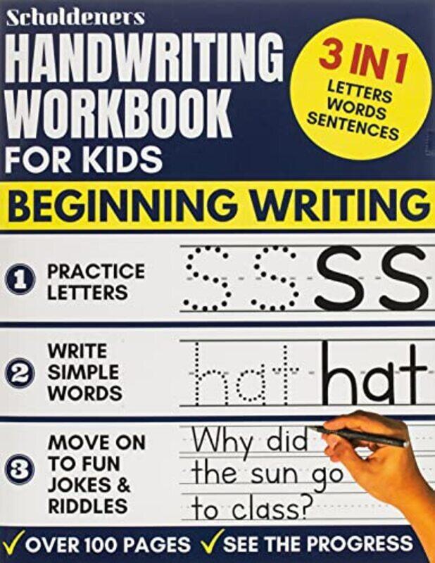 Handwriting Workbook for Kids: 3-in-1 Writing Practice Book to Master Letters, Words & Sentences , Paperback by Scholdeners
Handwriting Workbook for Kids: 3-in-1 Writing Practice Book to Master Letters, Words & Sentences , Paperback by Scholdeners