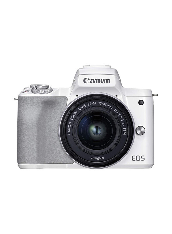 Canon EOS M50 Mark II DSLR Camera with EF-M 15-45mm Lens IS STM Kit, White
Canon EOS M50 Mark II DSLR Camera with EF-M 15-45mm Lens IS STM Kit, White