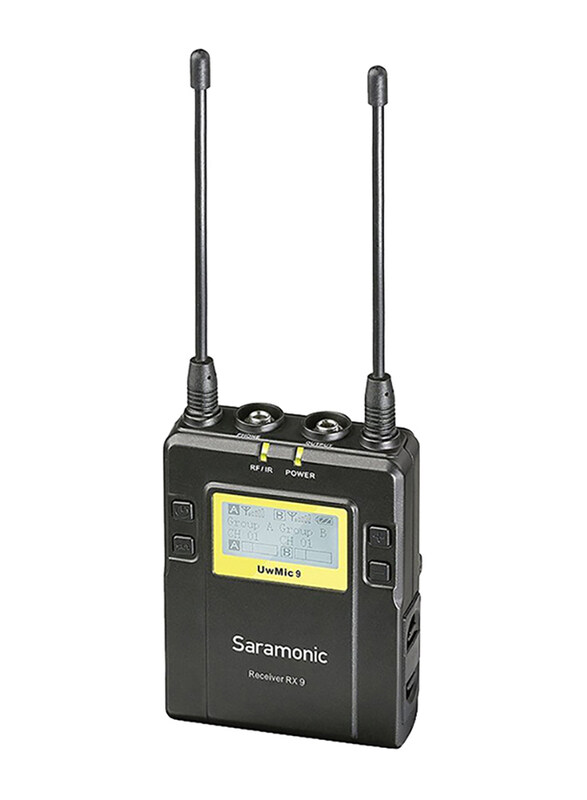 Generic Saramonic UWMIC9 RX9 Wireless Lavalier Microphone System with Portable Dual-Channel Camera-Mountable Receiver for Camera, Black
Generic Saramonic UWMIC9 RX9 Wireless Lavalier Microphone System with Portable Dual-Channel Camera-Mountable Receiver for Camera, Black
