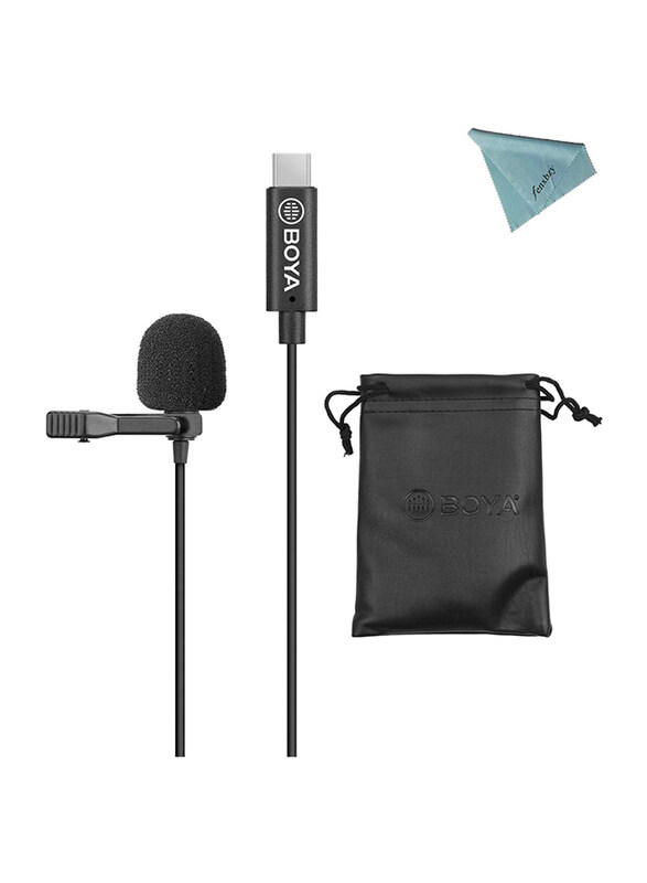 Boya BY-M3 6-Meter Single Head Lavalier Long USB Type-C Digital Microphone for Android Devices, Black
Boya BY-M3 6-Meter Single Head Lavalier Long USB Type-C Digital Microphone for Android Devices, Black