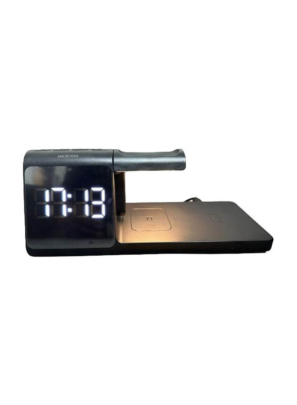 Microdia SnapChrono Trio 5-in-1 Wireless Charging Station with Alarm Clock, Black
Microdia SnapChrono Trio 5-in-1 Wireless Charging Station with Alarm Clock, Black