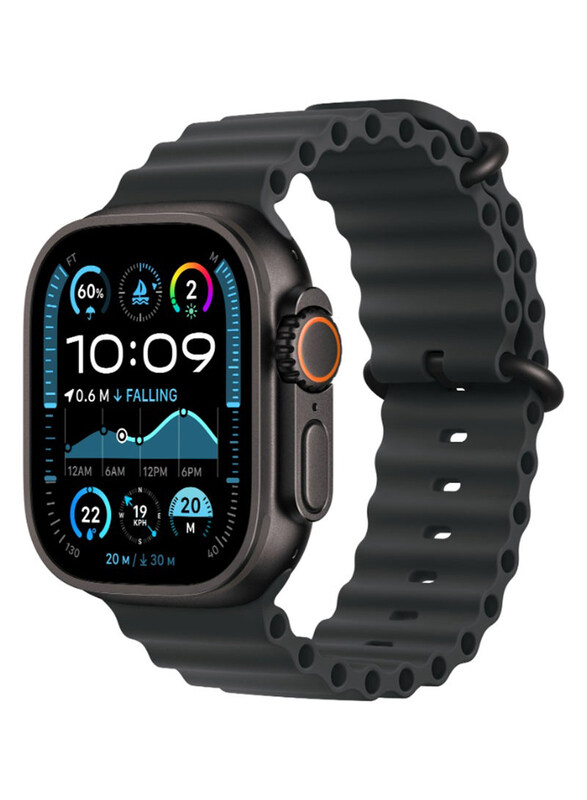 Apple Watch Ultra 2 (2024) 49mm Smartwatch, GPS + Cellular, Black Titanium Case with Black Ocean Band
Apple Watch Ultra 2 (2024) 49mm Smartwatch, GPS + Cellular, Black Titanium Case with Black Ocean Band