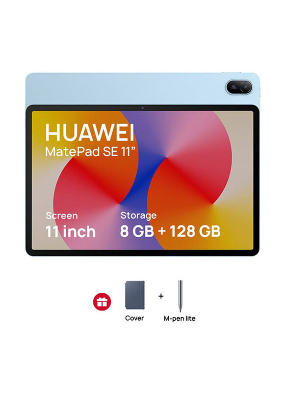 Huawei MatePad SE 128GB Crystal Blue 11-inch Tablet with M-pencil In-Box + FOC, 8GB RAM, WiFi Only, Middle East Version
Huawei MatePad SE 128GB Crystal Blue 11-inch Tablet with M-pencil In-Box + FOC, 8GB RAM, WiFi Only, Middle East Version