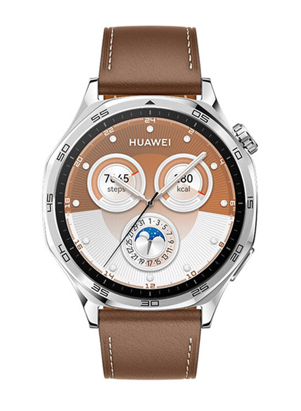 Huawei Watch GT 5 46mm AMOLED Smartwatch with Sharp-Edged Design and Health Tracking, Brown
Huawei Watch GT 5 46mm AMOLED Smartwatch with Sharp-Edged Design and Health Tracking, Brown