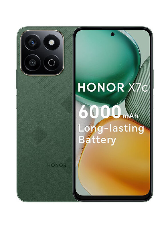 Honor X7c 256GB Forest Green, 4GB RAM, 4G, Dual Sim Smartphone, Middle East Version
Honor X7c 256GB Forest Green, 4GB RAM, 4G, Dual Sim Smartphone, Middle East Version