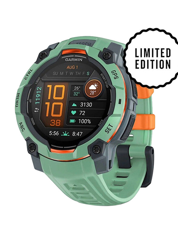 Garmin Instinct 3 Solar 45mm Limited Edition AMOLED Display Smartwatch, GPS, Neo Tropic
Garmin Instinct 3 Solar 45mm Limited Edition AMOLED Display Smartwatch, GPS, Neo Tropic