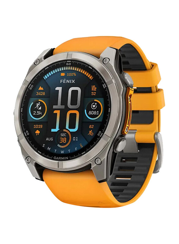 Garmin Fenix 8 51mm AMOLED Display Smartwatch with Offline Voice Command and Calling Features, GPS, Yellow,010-02905-11
Garmin Fenix 8 51mm AMOLED Display Smartwatch with Offline Voice Command and Calling Features, GPS, Yellow,010-02905-11