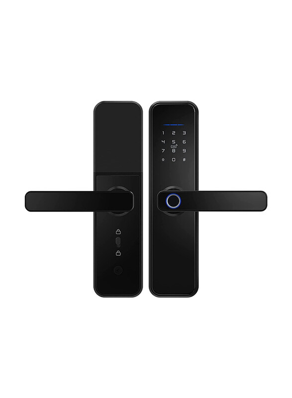 Robustline Smart Front Door Lock with 5 Function Fingerprint/Digital Deadbolt/Smart IC Card/Keyless Bluetooth/Key and Smart APP Remote Control, Black
Robustline Smart Front Door Lock with 5 Function Fingerprint/Digital Deadbolt/Smart IC Card/Keyless Bluetooth/Key and Smart APP Remote Control, Black