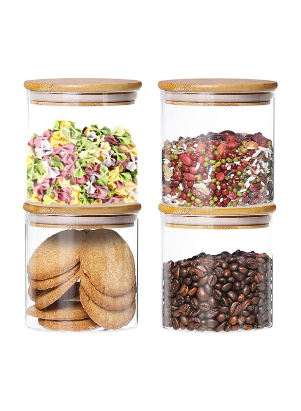 1Chase Borosilicate Glass Storage Jars with Airtight Bamboo Lids Set, Kitchen Food Cereal Containers for Storing Flour/Sugar/Coffee/Candy & Spice, 4 x
1Chase Borosilicate Glass Storage Jars with Airtight Bamboo Lids Set, Kitchen Food Cereal Containers for Storing Flour/Sugar/Coffee/Candy & Spice, 4 x
