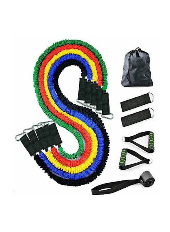 Generic Heavy Duty Exercise Equipment Resistance Band Set with Cloth Cover, 11 Piece, Multicolour
Generic Heavy Duty Exercise Equipment Resistance Band Set with Cloth Cover, 11 Piece, Multicolour