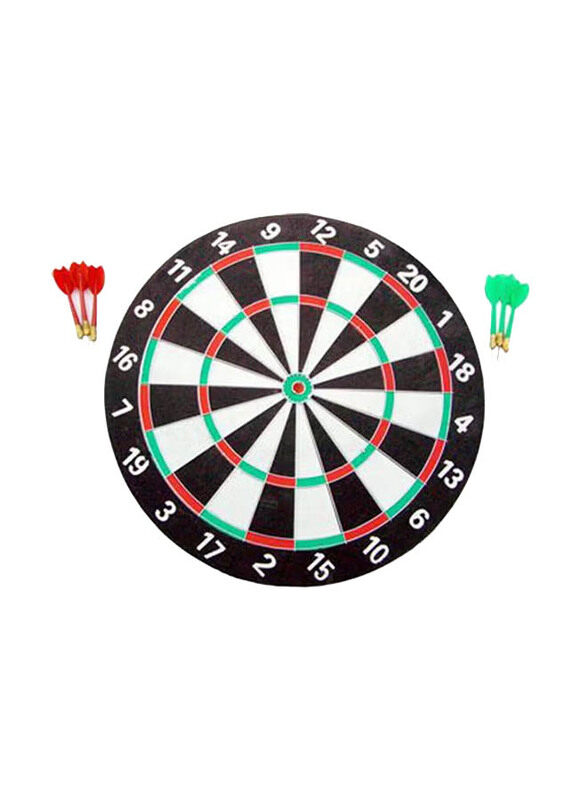 Generic 10-Piece Colourful Dart Board With 6 Darts 17 Inch Round Set, Multicolour
Generic 10-Piece Colourful Dart Board With 6 Darts 17 Inch Round Set, Multicolour