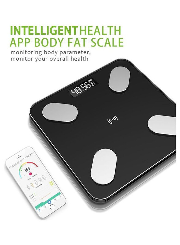 Generic Smart Bluetooth Weight & Body Fat Measurement Health Scale, 29.5x5cm, TBD0572083901J, Black/White
Generic Smart Bluetooth Weight & Body Fat Measurement Health Scale, 29.5x5cm, TBD0572083901J, Black/White