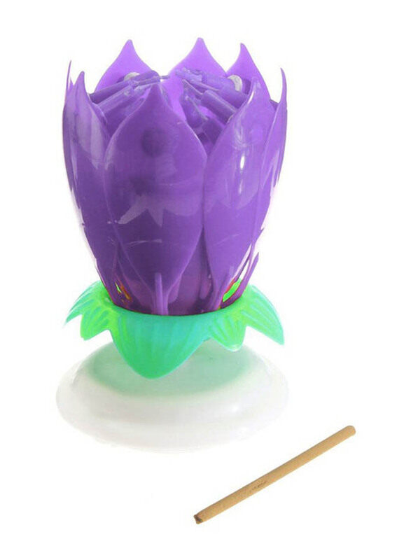 Generic 14 Musical Spinning Rotating Lotus Flower Birthday Candle, ZM975203, Purple
Generic 14 Musical Spinning Rotating Lotus Flower Birthday Candle, ZM975203, Purple