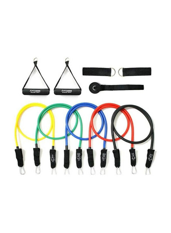 Generic Multi-Sport Resistance Band Set with Carrying Case, 10 Piece, Multicolour
Generic Multi-Sport Resistance Band Set with Carrying Case, 10 Piece, Multicolour