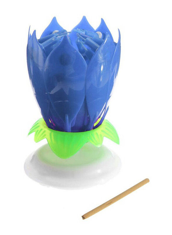 Generic 14 Musical Spinning Rotating Lotus Flower Birthday Candle, ZM975202, Blue
Generic 14 Musical Spinning Rotating Lotus Flower Birthday Candle, ZM975202, Blue