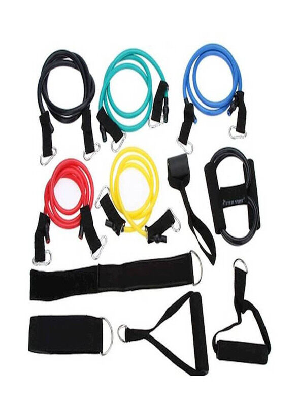Generic Yoga Elastic Exercise Training Tubes Fitness Resistance Bands Set, 12 Pieces, Multicolour
Generic Yoga Elastic Exercise Training Tubes Fitness Resistance Bands Set, 12 Pieces, Multicolour