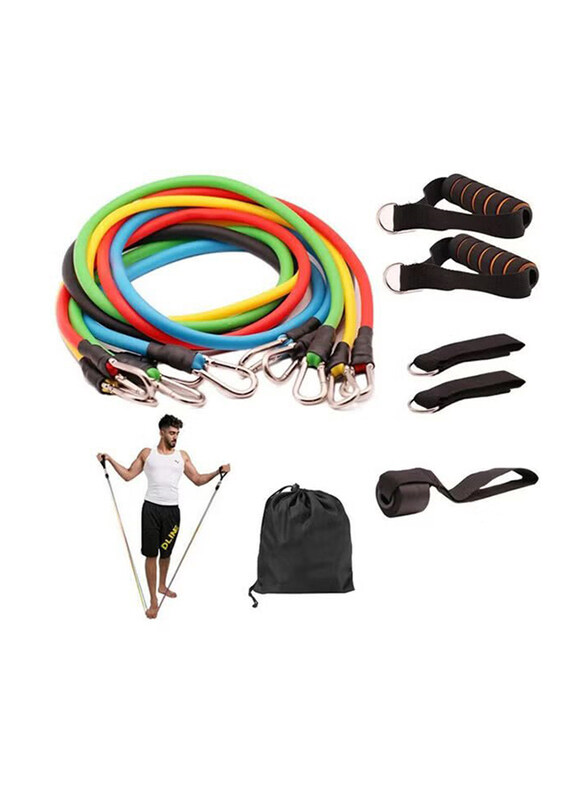 Nouan Resistance Fitness Band Set with Stackable Exercise Bands Legs Ankle Straps Multi-function Professional Fitness Equipment, 11 Piece, Multicolour
Nouan Resistance Fitness Band Set with Stackable Exercise Bands Legs Ankle Straps Multi-function Professional Fitness Equipment, 11 Piece, Multicolour