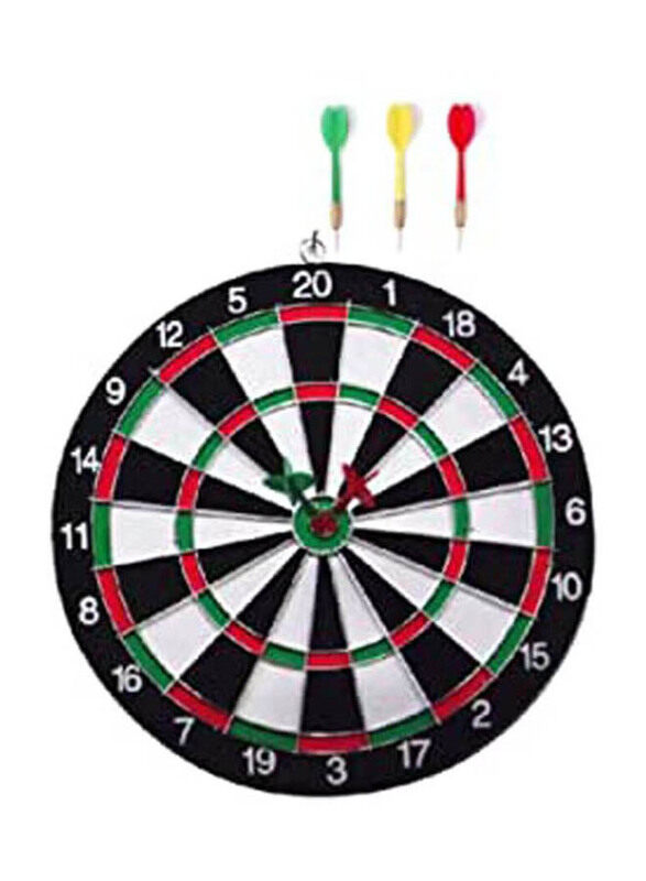 Generic Tournament Steel Wire Double Sided Hanging Dart Board Game with 4 Darts Set, 12cm, Multicolour
Generic Tournament Steel Wire Double Sided Hanging Dart Board Game with 4 Darts Set, 12cm, Multicolour