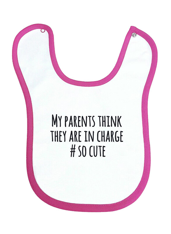 Cheeky Micky My Parents Think They Are In Charge # So Cute Printed Bib for Girls, White
Cheeky Micky My Parents Think They Are In Charge # So Cute Printed Bib for Girls, White