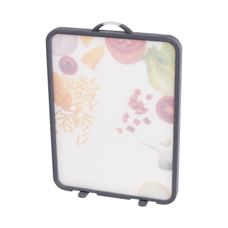Royalford Innovative Design Double Sided Cutting Board, 43x2.2x30.3cm, Black/Silver
Royalford Innovative Design Double Sided Cutting Board, 43x2.2x30.3cm, Black/Silver