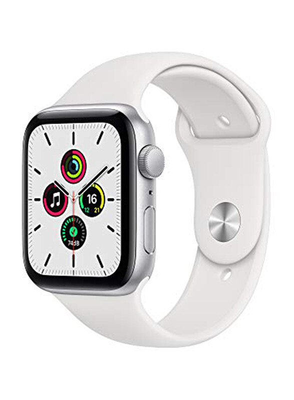 Apple Watch SE - 44mm Smartwatch, GPS, Silver Aluminium Case with White Sport Band
Apple Watch SE - 44mm Smartwatch, GPS, Silver Aluminium Case with White Sport Band