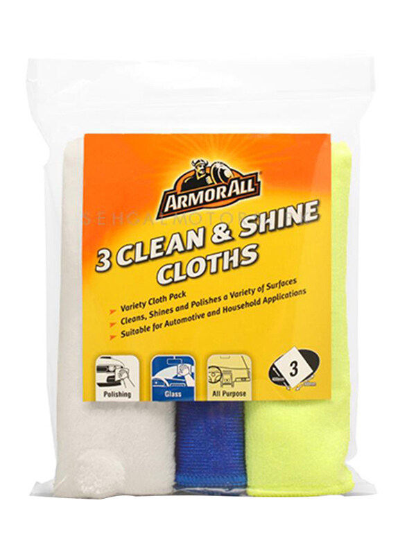 Armor All 3 Clean & Shine Cloth, 3 Pieces