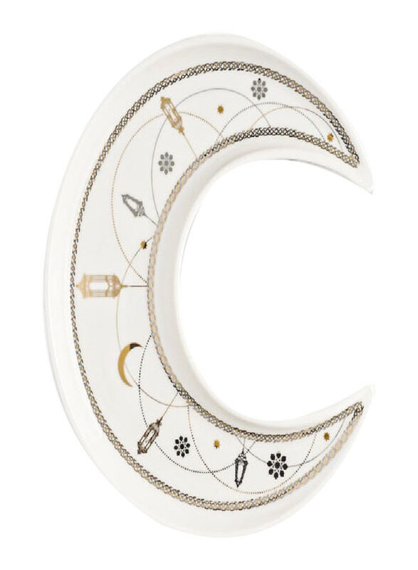 Homesmiths Rosa Farha Crescent Serving Dish Suitable Ramadan and Eid Decoration & Celebration, Multicolour
Homesmiths Rosa Farha Crescent Serving Dish Suitable Ramadan and Eid Decoration & Celebration, Multicolour