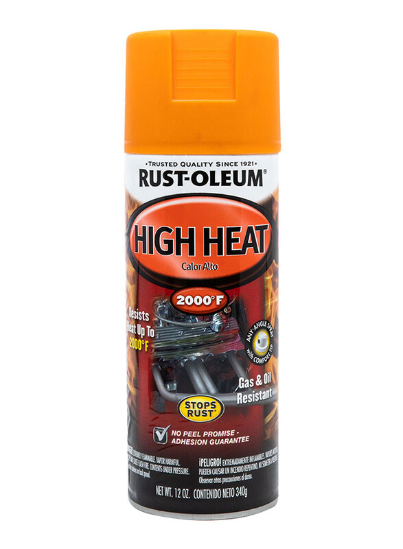 Rust-Oleum Auto High Heat Flat, Orange, 340gm