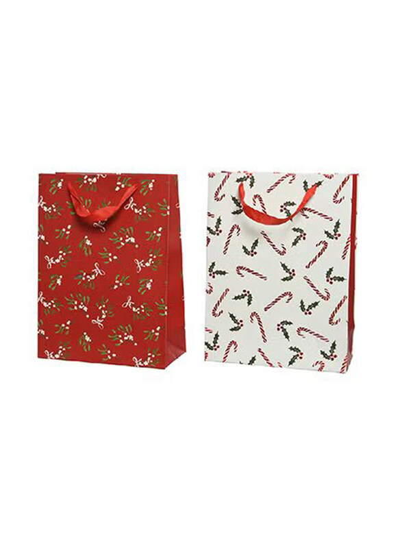Kaemingk Decoris 42cm Paper Rectangle Gift Bag with Candy Cane Handle, 1 Piece, Assorted
Kaemingk Decoris 42cm Paper Rectangle Gift Bag with Candy Cane Handle, 1 Piece, Assorted