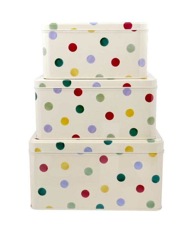 Emma Bridgewater Polka Dot Original Square Cake Tins Set, 3 Pieces, Multicolour
Emma Bridgewater Polka Dot Original Square Cake Tins Set, 3 Pieces, Multicolour
