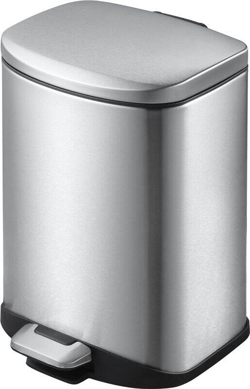 EKO Stainless Steel Rectangular Step Waste Bin with Soft Close Lid, 12 Litre, Silver
EKO Stainless Steel Rectangular Step Waste Bin with Soft Close Lid, 12 Litre, Silver