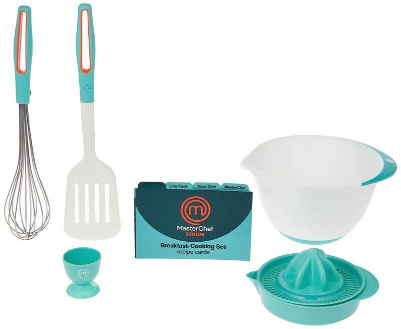 MasterChef 6-Piece Junior Breakfast Cooking Set with Recipe Rards, Multicolour
MasterChef 6-Piece Junior Breakfast Cooking Set with Recipe Rards, Multicolour