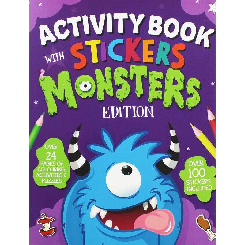Monster Activity Book with Stickers Monsters Edition Paperback by Hinkler Eurowrap
Monster Activity Book with Stickers Monsters Edition Paperback by Hinkler Eurowrap