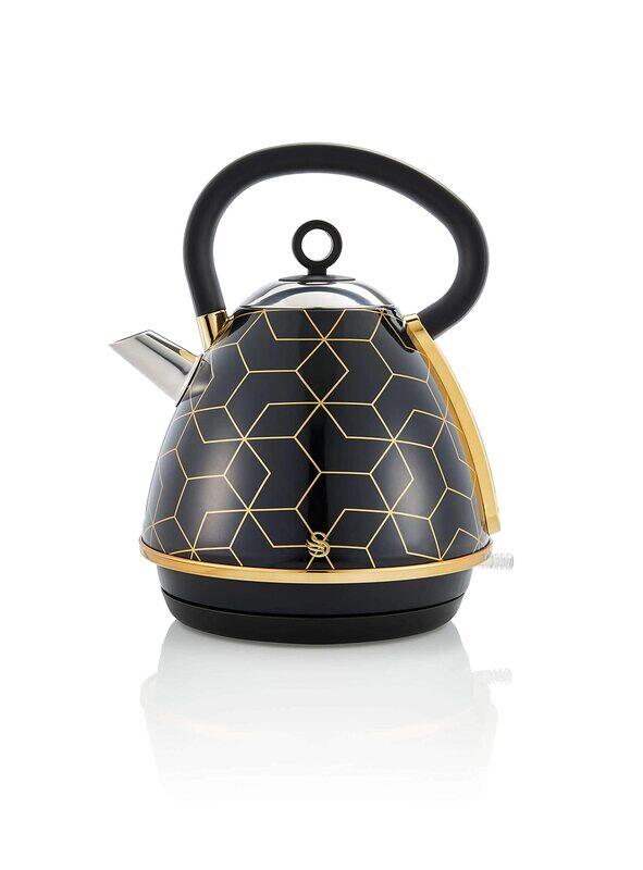 Swan Tribeca 1.7L Electric Pyramid Kettle Rapid Boil Large Capacity, 3000W, SK42010BLKN, Black
Swan Tribeca 1.7L Electric Pyramid Kettle Rapid Boil Large Capacity, 3000W, SK42010BLKN, Black