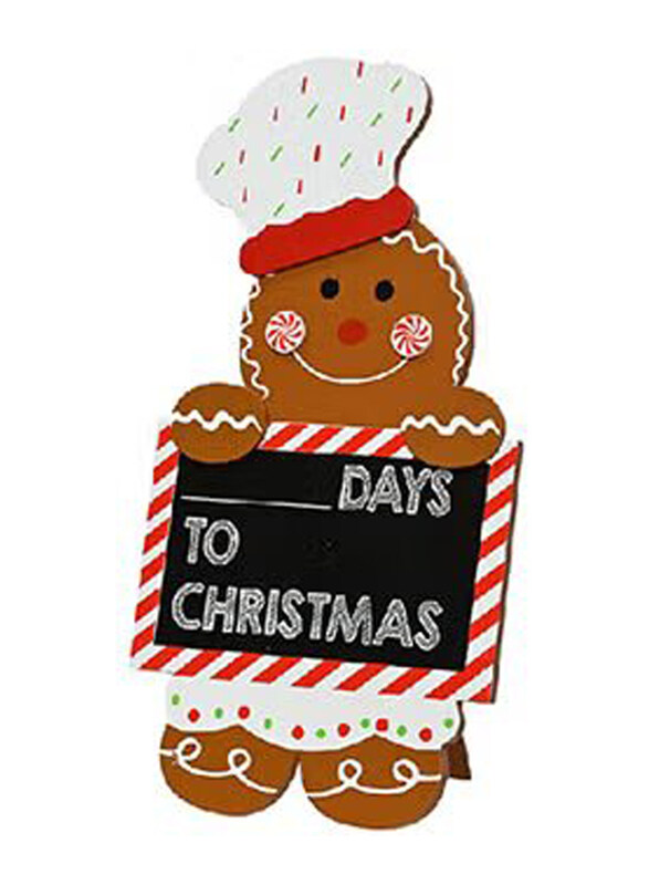 Kaemingk Decoris Xmas Figure MDF Ginger Bread Man with Countdown Sign, Multicolour
Kaemingk Decoris Xmas Figure MDF Ginger Bread Man with Countdown Sign, Multicolour
