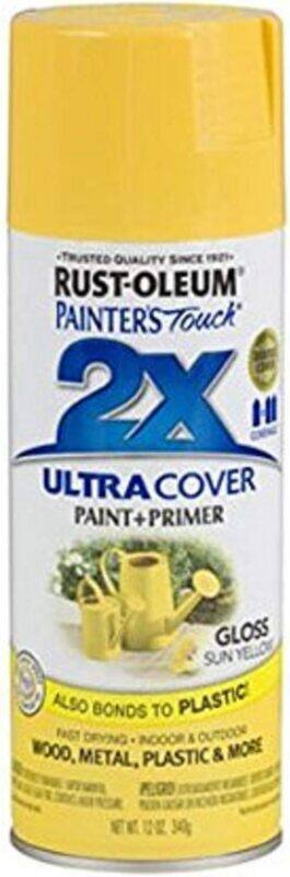 Rust-Oleum Painters Touch Ultra Cover Gloss Enamel Spray Paint 249092, 12 oz, Sun Yellow
Rust-Oleum Painters Touch Ultra Cover Gloss Enamel Spray Paint 249092, 12 oz, Sun Yellow