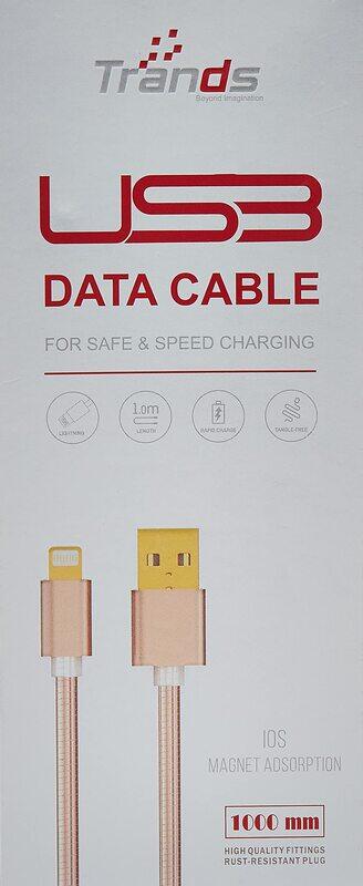 Trands 1-Meter Lightning Cable, USB Type A to Lightning for Apple Devices Gold
Trands 1-Meter Lightning Cable, USB Type A to Lightning for Apple Devices Gold