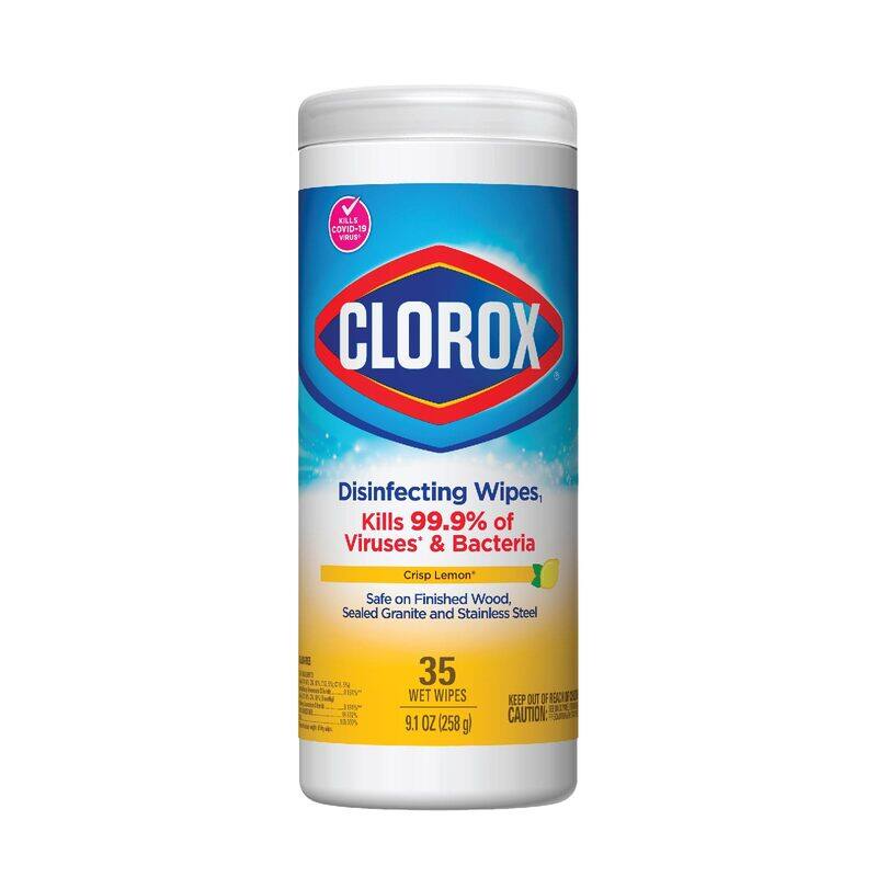 Clorox Crisp Lemon Scent Multi-Surface Disinfecting Cleaning Wipes, 35 Wet Wipes
Clorox Crisp Lemon Scent Multi-Surface Disinfecting Cleaning Wipes, 35 Wet Wipes