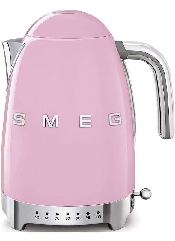 Smeg Klf04PkUK, 50'S Retro Style Kettle, 7 Temperature Settings, 1.7 L Capacity With Water Level Indicator, 360 Swivel Base, Anti-Slip Feet, Soft Open
Smeg Klf04PkUK, 50'S Retro Style Kettle, 7 Temperature Settings, 1.7 L Capacity With Water Level Indicator, 360 Swivel Base, Anti-Slip Feet, Soft Open