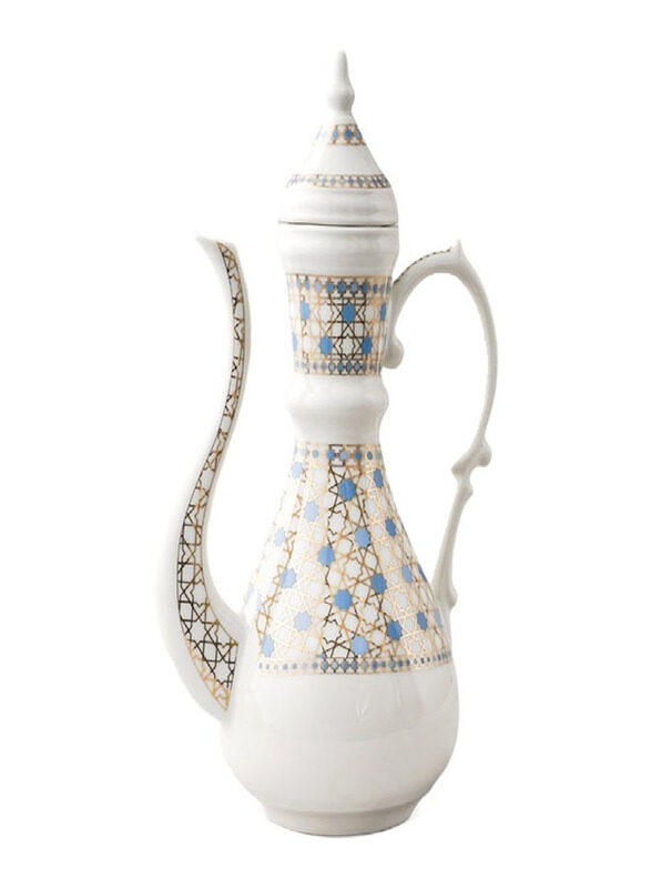 Homesmiths Rosa Arabesque Coffee Pot Suitable for Ramadan Eid Decoration & Celebration, Multicolour
Homesmiths Rosa Arabesque Coffee Pot Suitable for Ramadan Eid Decoration & Celebration, Multicolour