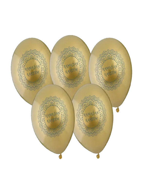 Peacock Supplies Ramadan Kareem Party Balloons for Occasions Like Ramadan, 5 Pieces, Gold
Peacock Supplies Ramadan Kareem Party Balloons for Occasions Like Ramadan, 5 Pieces, Gold