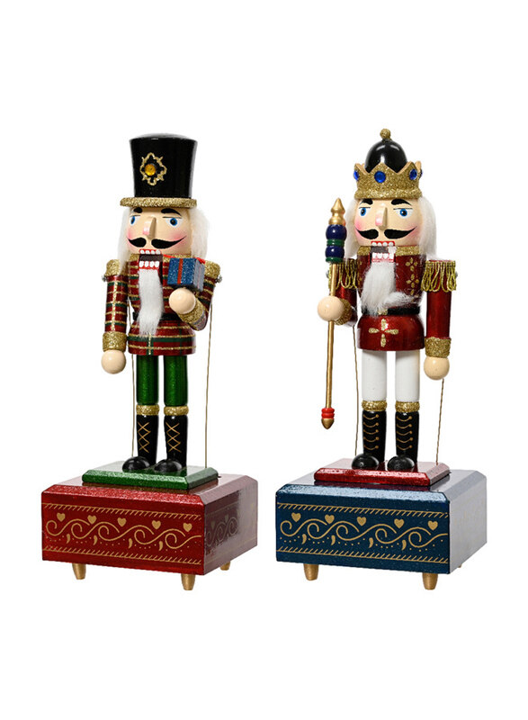 Kaemingk Assorted Music Box Firwood Glitter Nutcracker, 30cm, 1 Piece, Multicolour
Kaemingk Assorted Music Box Firwood Glitter Nutcracker, 30cm, 1 Piece, Multicolour