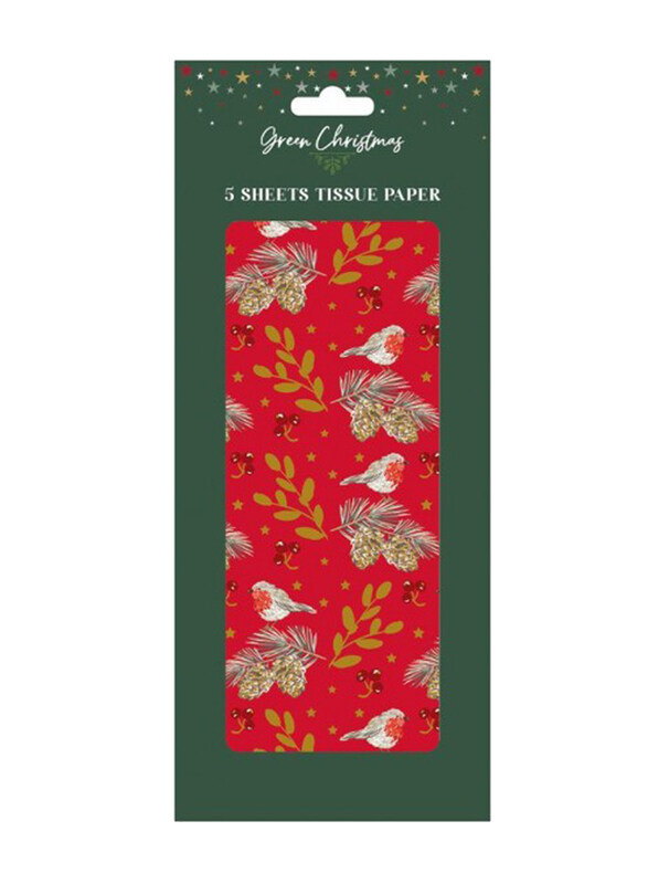 Rsw 5-Sheets Eco Friendly Merry Christmas Decorative Tissue Paper, 50 x 70cm, Red
Rsw 5-Sheets Eco Friendly Merry Christmas Decorative Tissue Paper, 50 x 70cm, Red