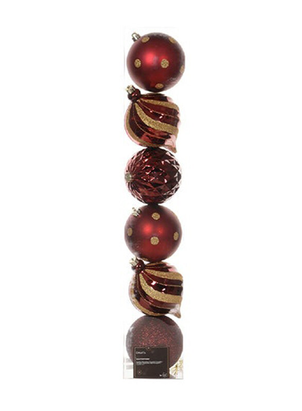Kaemingk Matt & Glitter Mix Decoris Bauble Shatterproof Shiny Set, Snowflake Oxblood
Kaemingk Matt & Glitter Mix Decoris Bauble Shatterproof Shiny Set, Snowflake Oxblood