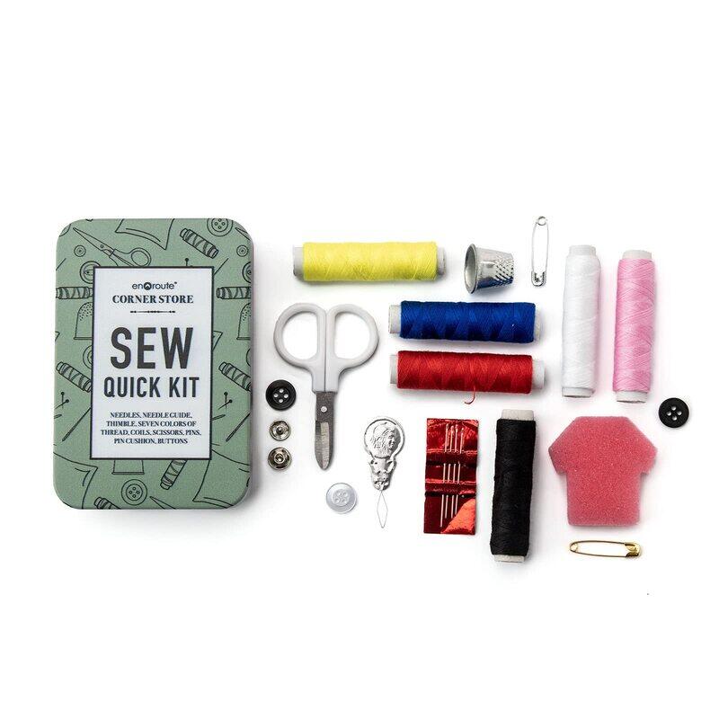 En Route Corner Store Travel Portable Sew Quick Kit Assorted, 20-Piece, Multicolour
En Route Corner Store Travel Portable Sew Quick Kit Assorted, 20-Piece, Multicolour