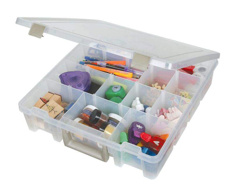 ArtBin Super Satchel with Removable Dividers Portable Art & Craft Organizer with Handle, 9007AB, Clear
ArtBin Super Satchel with Removable Dividers Portable Art & Craft Organizer with Handle, 9007AB, Clear