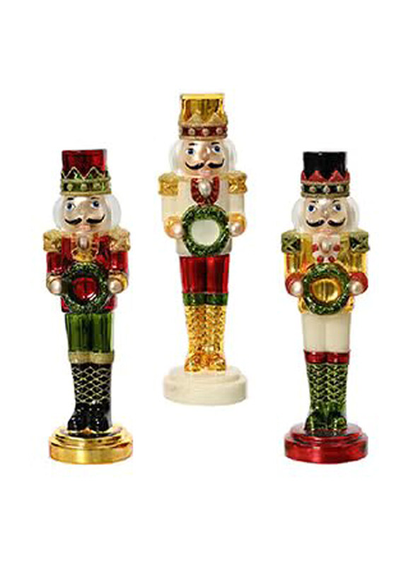 Kaemingk Decoris 8cm Nutcracker Glass with Green Wreath In Hand, 1 Piece, Assorted
Kaemingk Decoris 8cm Nutcracker Glass with Green Wreath In Hand, 1 Piece, Assorted