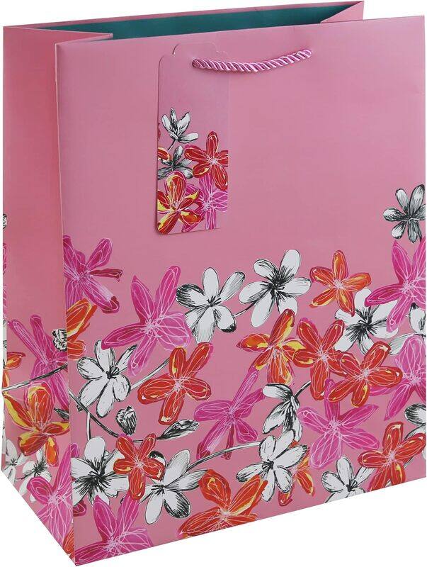Eurowrap Painted Floral Gift Bag With Gift Tag Design By Jeff Banks, Large, Pink
Eurowrap Painted Floral Gift Bag With Gift Tag Design By Jeff Banks, Large, Pink