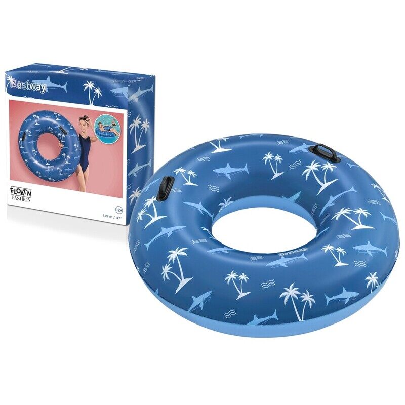 Bestway Swim Ring Nautical, Designed For Swimmer Aged 10+, Aristic And Colorful Nautical Graphics,Heavy Duty Handles, Easy To Inflate/Deflate 119Cm
Bestway Swim Ring Nautical, Designed For Swimmer Aged 10+, Aristic And Colorful Nautical Graphics,Heavy Duty Handles, Easy To Inflate/Deflate 119Cm