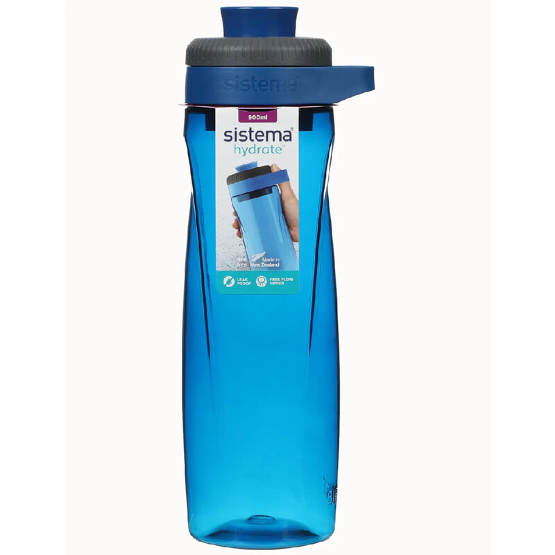 Sistema 900ml Twist n Chug lid Bottle, made from durable Crystal Clear Plastic, Leak Proof, Dishwasher Safe, Impact Resistant, BPA Free. Blue
Sistema 900ml Twist n Chug lid Bottle, made from durable Crystal Clear Plastic, Leak Proof, Dishwasher Safe, Impact Resistant, BPA Free. Blue